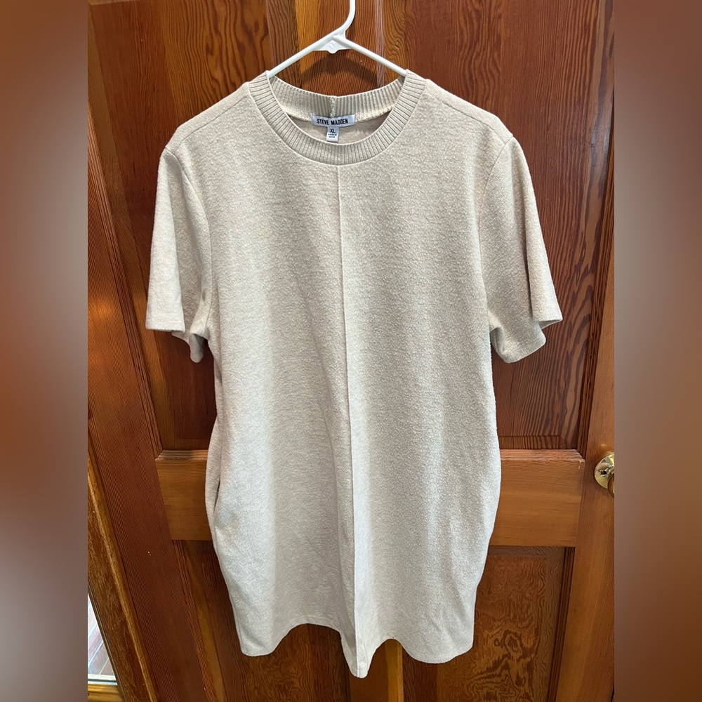 Steve Madden Cream Knit Sweater Dress